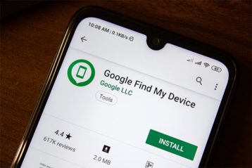 an image with Google Find My Device application ready to install 