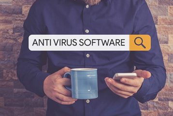 an image with antivirus software text on search 