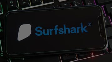 an image with Surfshark application opened on smartphone 