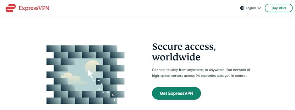 an image with Express VPN official site 