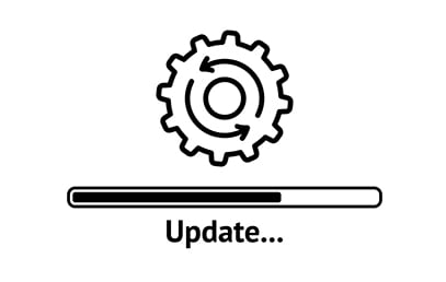 an image with update loading process 