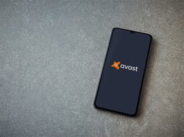 an image with Avast antivirus application opened on smartphone 