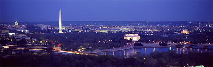 an image with Washington DC aerial view 