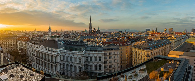 an image with Vienna city aerial view 