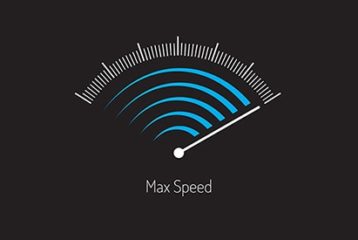 an image with speedometer on max speed 
