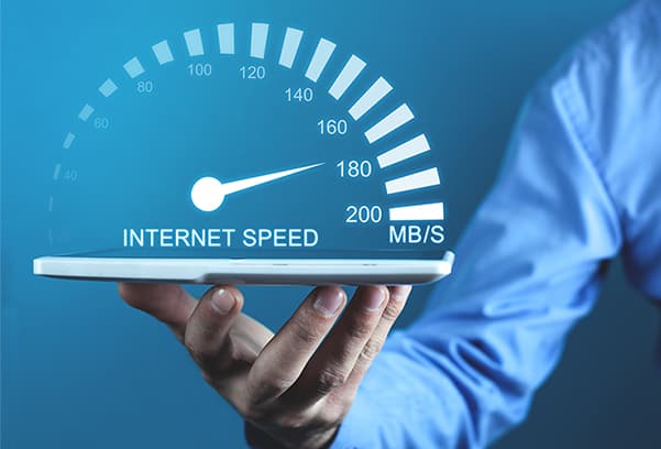 an image with internet speed concept 