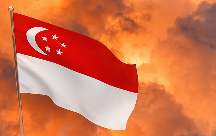 an image with Singapore flag 