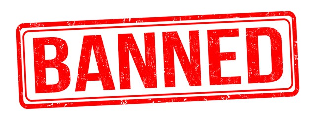 an image with Banned red banner 