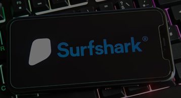 an image with shurfshark opened on smartphone 