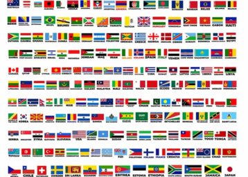 an image with National Flags from whole world