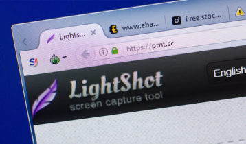 an image with Lighshot opened on web browser 