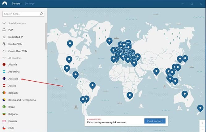 An image featuring how to unblock ABC iView using NordVPN step4