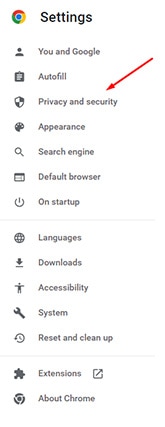 An image featuring how to clear cache on Google Chrome step4
