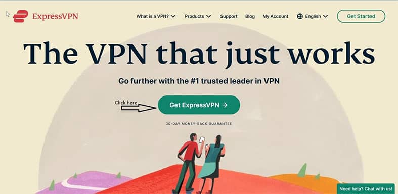 An image featuring how to unblock CBS using ExpressVPN step2a