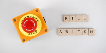 an image with Emergency button and kill switch written by cubes 