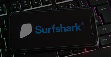 an image with surfshark application opened on smartphone