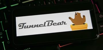 an image with TunnelBear application opened on smartphone