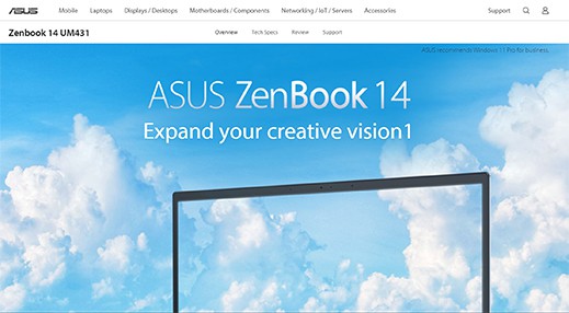 an image with Asus ZenBook UM431DA screenshot