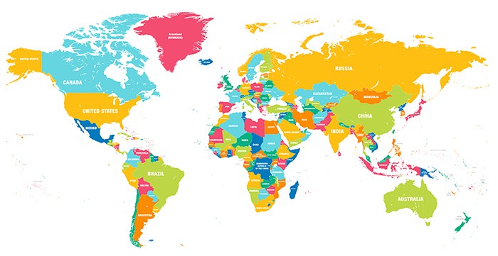 an image with world map vector illustration 