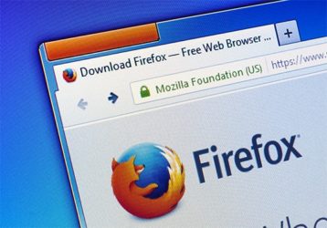 an image with Mozilla Firefox open browser