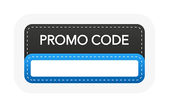 an image with promo code template 