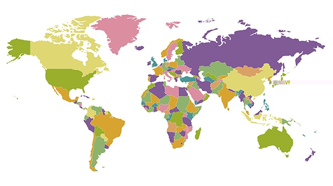 an image with world map