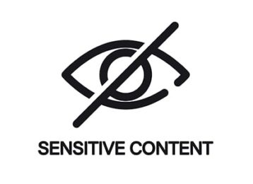 an image with sensitive content icon