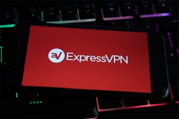 an image with Express VPN opened on smartphone 