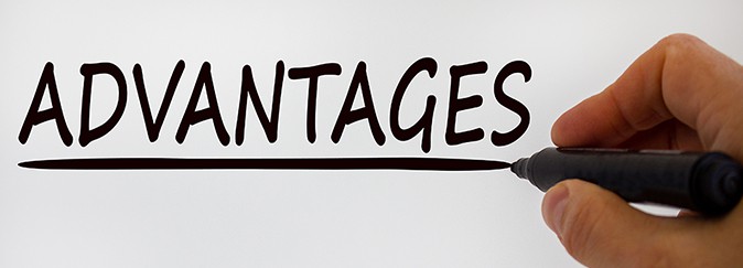 an image with advantages written by marker on white background 