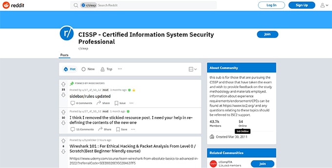an image with cissp screenshot from Reddit