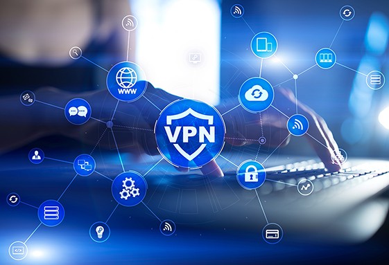 an image with VPN network protocol