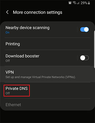 An image featuring How To Set Up a Private DNS on Smartphone step4