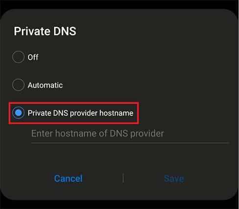 An image featuring How To Set Up a Private DNS on Smartphone step5