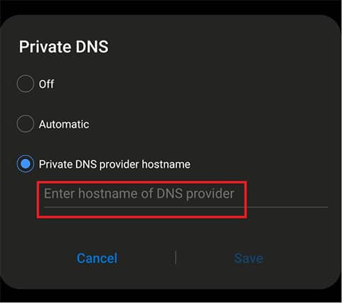 An image featuring How To Set Up a Private DNS on Smartphone step6