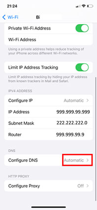 An image featuring How To Set Up a Private DNS on an iPhone step4