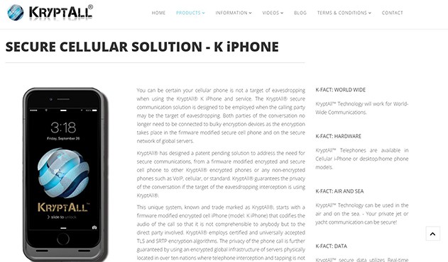an image with K-iPhone homepage screenshot