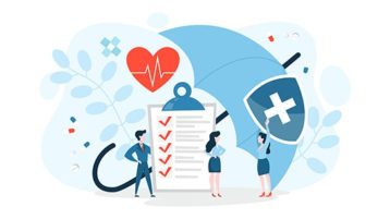 an image with Health insurance and medical services. vector illustration