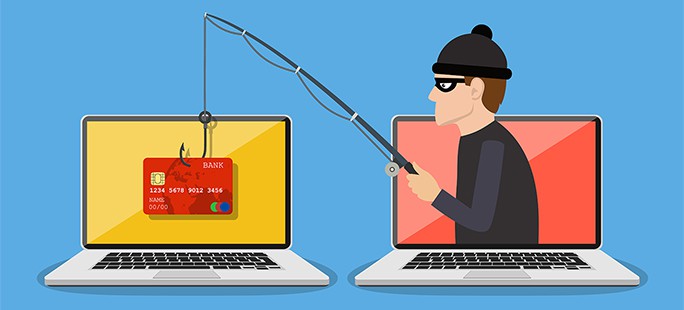 an image with thief steals data vector illustration 