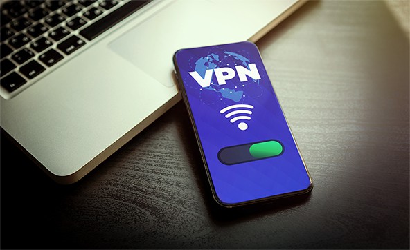 an image with VPN opened on smartphone 