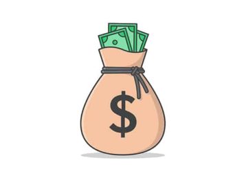 an image with money bag vector illustration