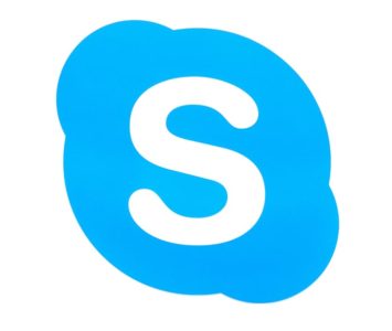an image with Skype logo