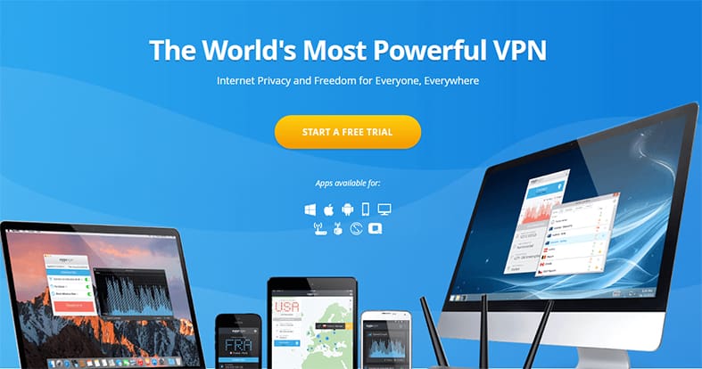 An image featuring the VyprVPN homepage