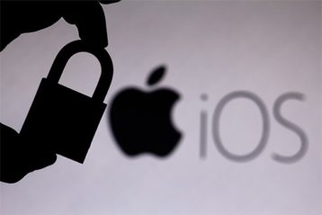 an image with padlock next to apple ios logo