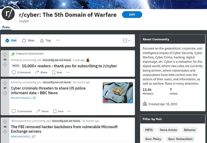 an image with r/cyber: The 5th Domain of Warfare screenshot from Reddit